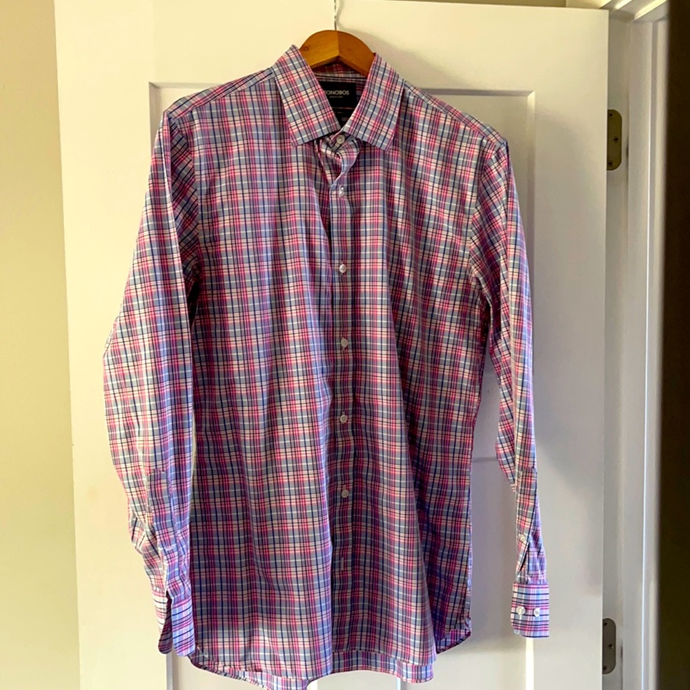 Bonobos Plaid Dress Shirt, Tailored Slim Fit